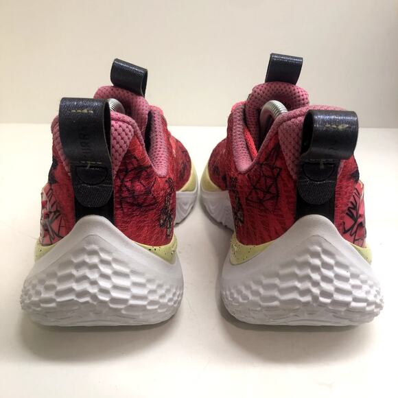Under Armour Curry Flow 10 Pink Unicorn & Butterfly Girl Dad Shoes M 9 / W 10.5 main image 4